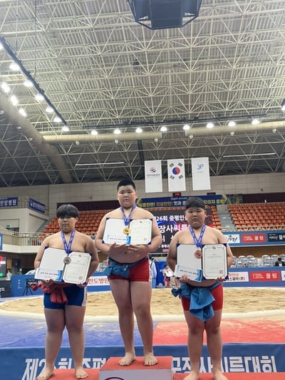 문경 호서남초교, 전국장사씨름대회 개인전 장사급 3위 입상