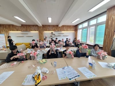 문경 산북중, 5월 감사의 마음 전해