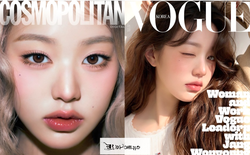 ▲ 매거진 표지모델 장원영. 스타쉽엔터테인먼트